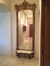 Gorgeous large antique  mirror from a Historic bar that Elvis Presley ate at. Paperwork & appraisal available.