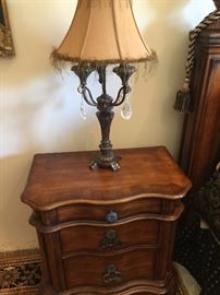 night stand & lamps