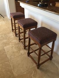 bar stools at the bar