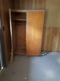 wooden "closet" or storage 