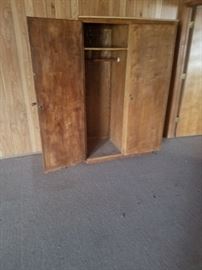 wooden closet