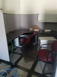 complete work stations with dividers and accessories