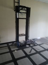 metal racks for computer equipment and connectivity