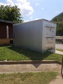 sideview of Freezer and outdoor placement