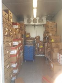 inside view of three fan freezer industrial and commercially used.  Delivery and decommissioning can be arranged, this unit works great and we can arrange pricing to suit your needs.