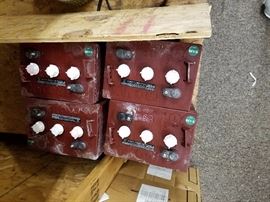 old batteries ready for recycling.