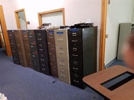rows and rows of office filing cabinets (you will not believe the price)