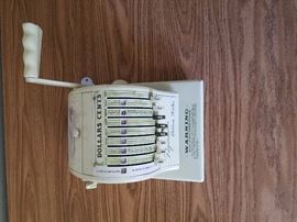 old fashion adding machine