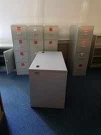gray file cabinets (many many to choose from all sizes)