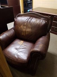 leather chair (one of a kind)