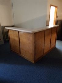 Greeting station of visitors or staff