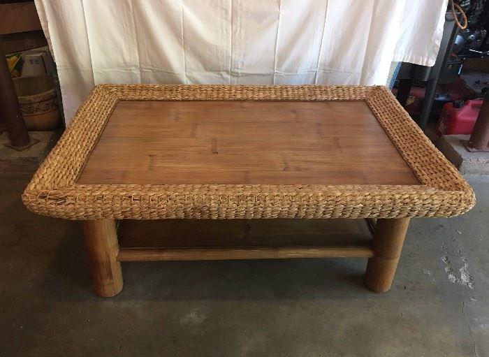 Bamboo coffee table 