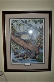 "Family Outing" signed by artist Charles G. McLaurin 143/1000