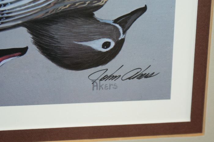 “Morning Monarchs” signed by artist John Akers 69/850