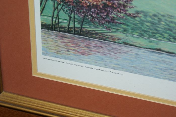 “The Five Seasons of the Biltmore Estate” signed by T. Pennington: Artist of the Blue Ridge 315/750