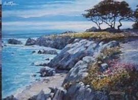 Howard Behrens Monterey Bay After the Rain on canvas