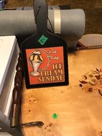 Ice cream Sunday cutting board