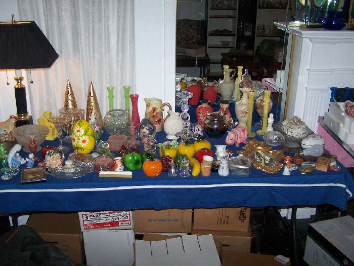 ANOTHER TABLE OF GLASS & OTHER GOODIES