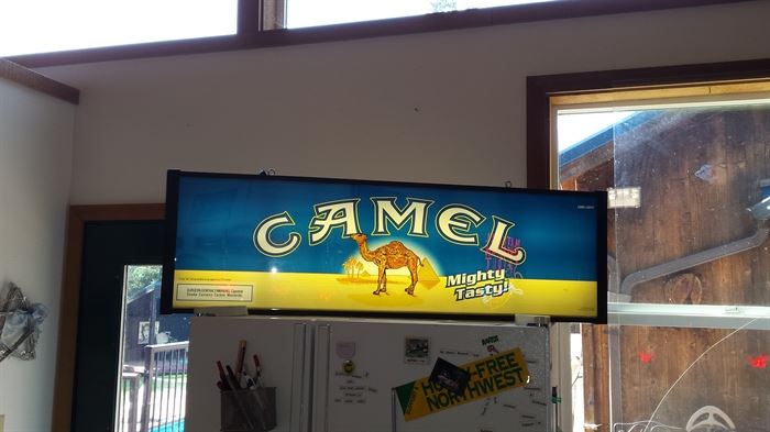 Camel double sided sign