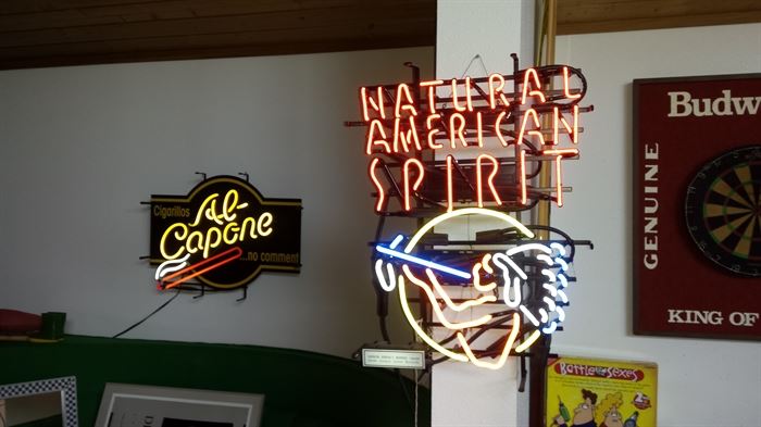 Al Copone & Natural American Spirit Neon sign