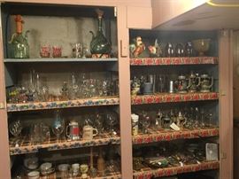 Extensive collection of barware