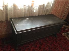 Antique footed cedar chest