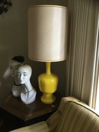 Vintage yellow lamp