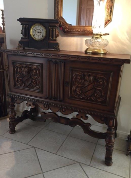 Antique Carved Console