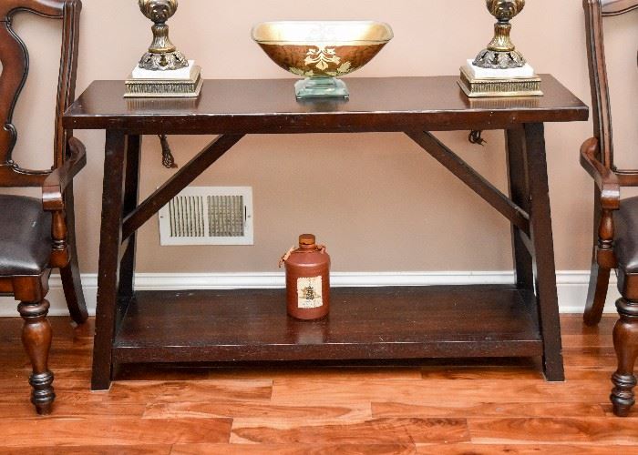 Rustic Style Wood Console Table