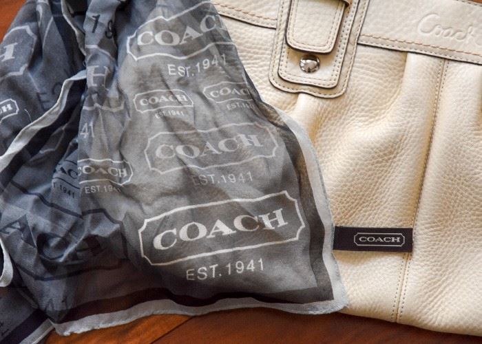 Coach Purse / Shoulder Bag with Scarf