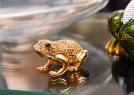 Jeweled Frog Figurine