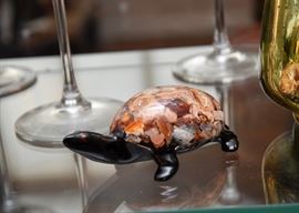 Glass Turtle Figurine