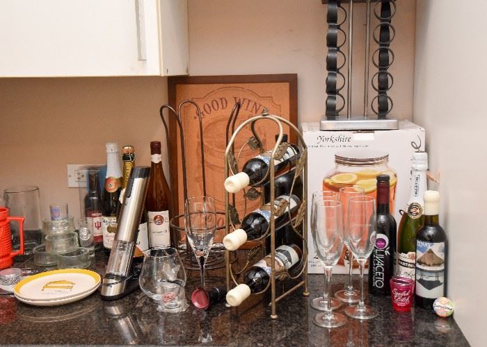 Wine Rack, Beverage Dispenser, Stemware, Barware