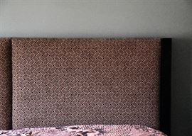 King Size Bed (Upholstered Headboard), Mattress & Boxspring