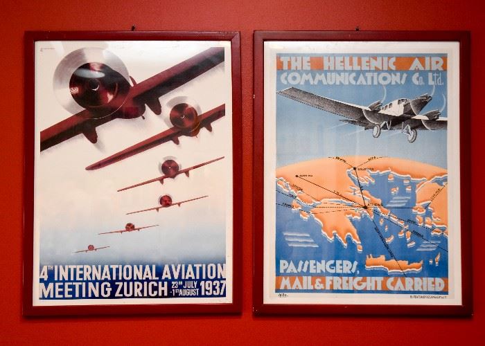 Framed Airplane Posters