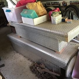 Diamond plate tool boxes, shed #1