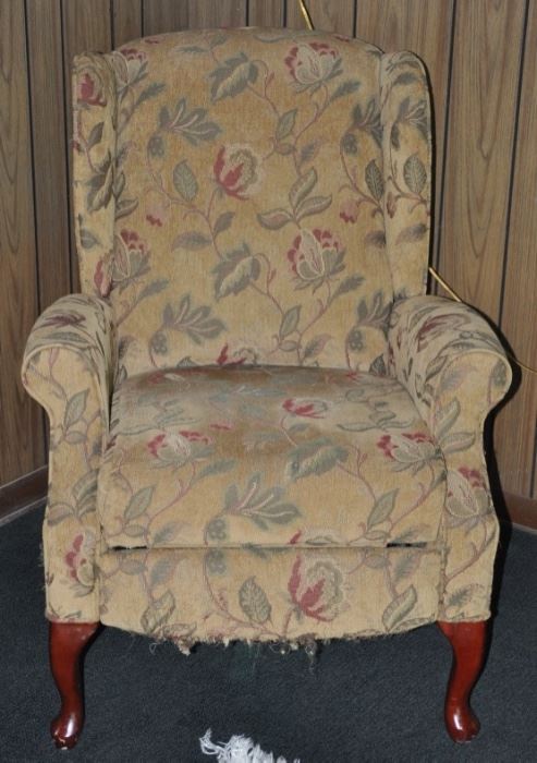Recliner Queen Anne Chair - a great re-cover project!