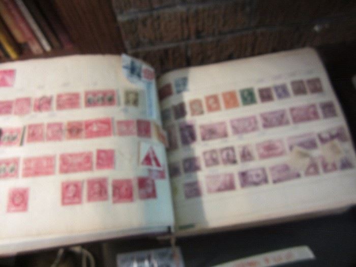 stamp collection, sorry bad pic