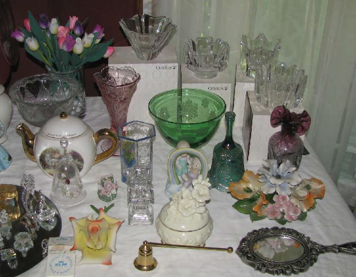 Glassware including Offors