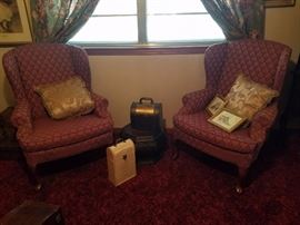 Wing back chairs
