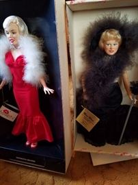 Marilyn Monroe & Mae West dolls