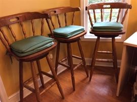 3 MATCHING BAR STOOLS