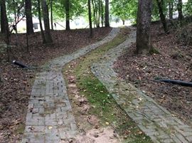 DRIVE TO THE SHED IN BACKYARD