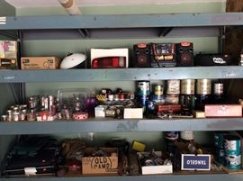 PAINT AND GARAGE ITEMS STAGED