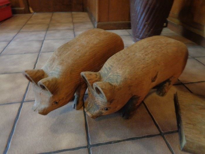 Wooden Pigs