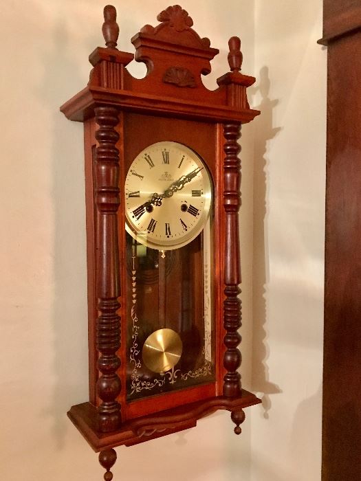 Ornate Wall Chime Clock