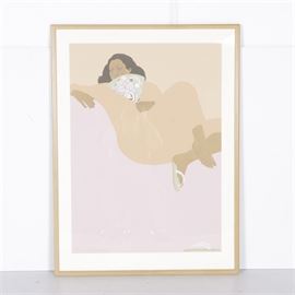 Pegge Hopper Limited Edition Serigraph "Apricot Summer"