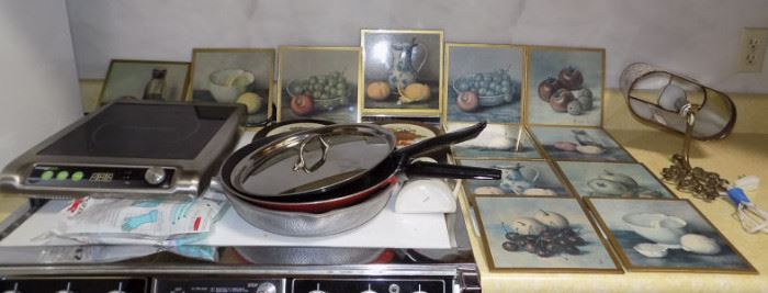 FVM132 Hot Plate, Pans, Wall Lamp, Pictures and More!
