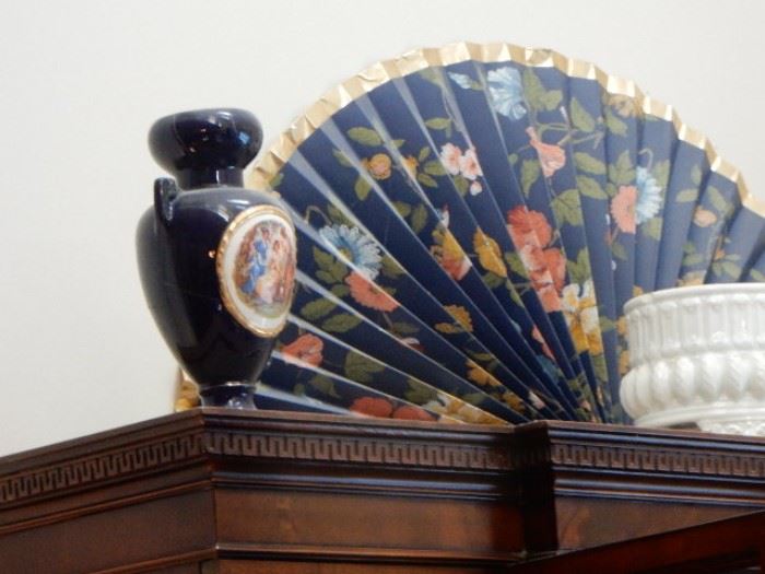 Ornamental Fan & Vase