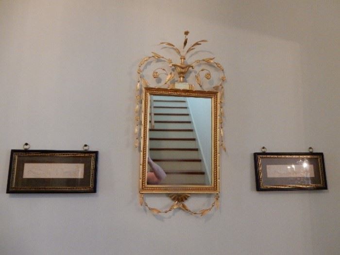 Gold Framed Mirror - Hollywood Regency Style